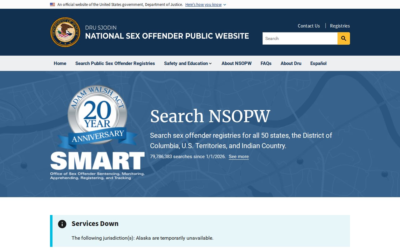 NSOPW national layer for a San Luis Obispo County sex offender search